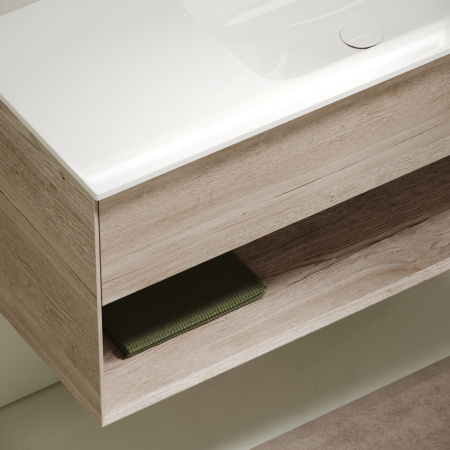 Тумба под раковину Sancos Marmi 1.0 MR1.0100REG 100х40 подвесная цвет коричневый